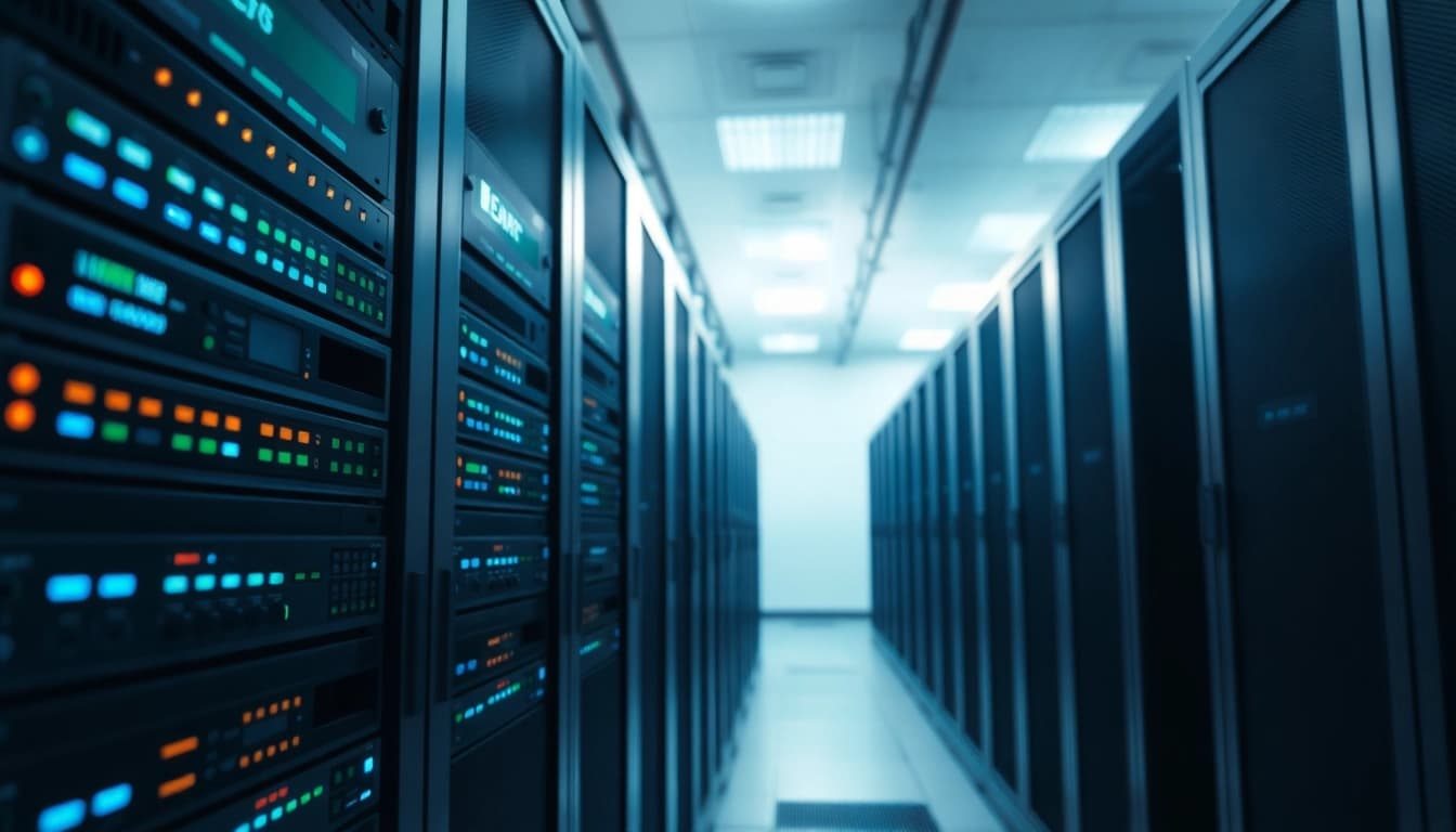 Windows Server 2025 Standard 16-Core Erweiterung Lizenzen als zentrales Element in einem modernen Rechenzentrum.