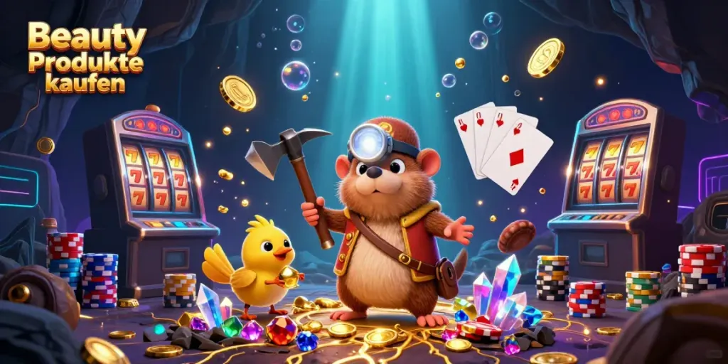 Goldene Glücksspiel-Momente mit Beauty Produkte kaufen und aufregenden Casino-Elementen.
