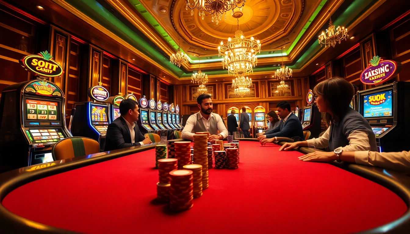 Experience the excitement of nv casino with vibrant poker tables and colorful slot machines.