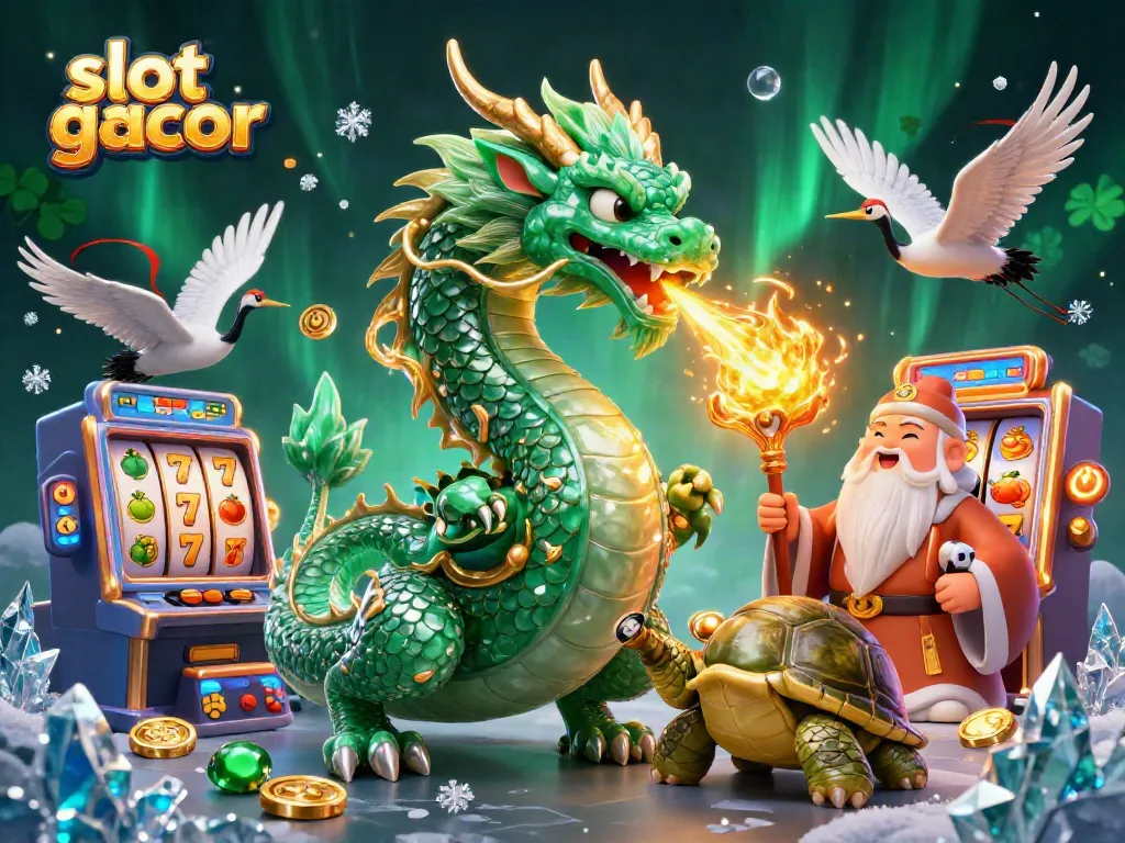 Engage with slot gacor adventures alongside a jade dragon, turtle sage, and lucky cranes.