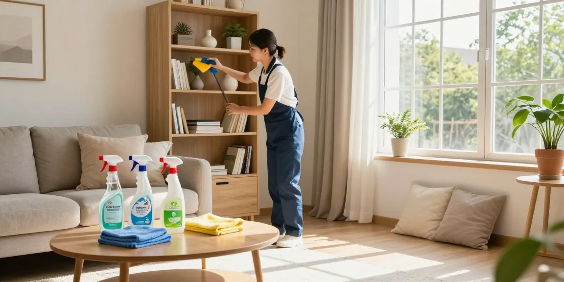 Home cleaning service in action, showcasing reinigungsfirmen bern's commitment to a clean and inviting space.