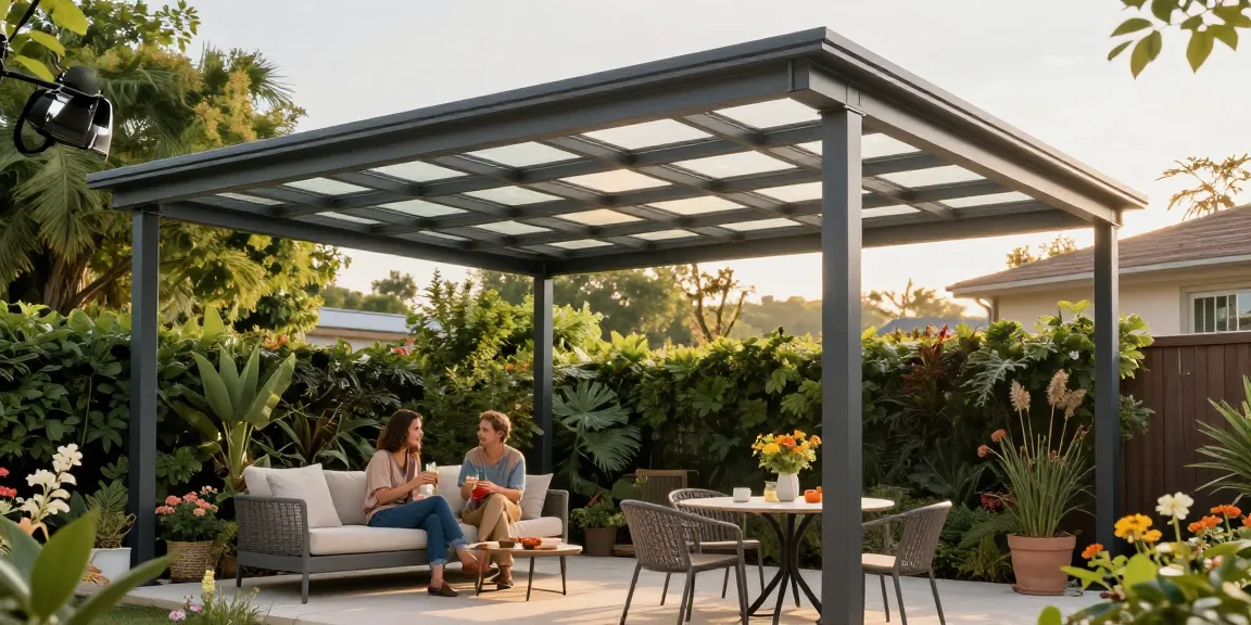 Moderne Terrassenüberdachungen bieten optimalen Schutz und Stil im Garten.